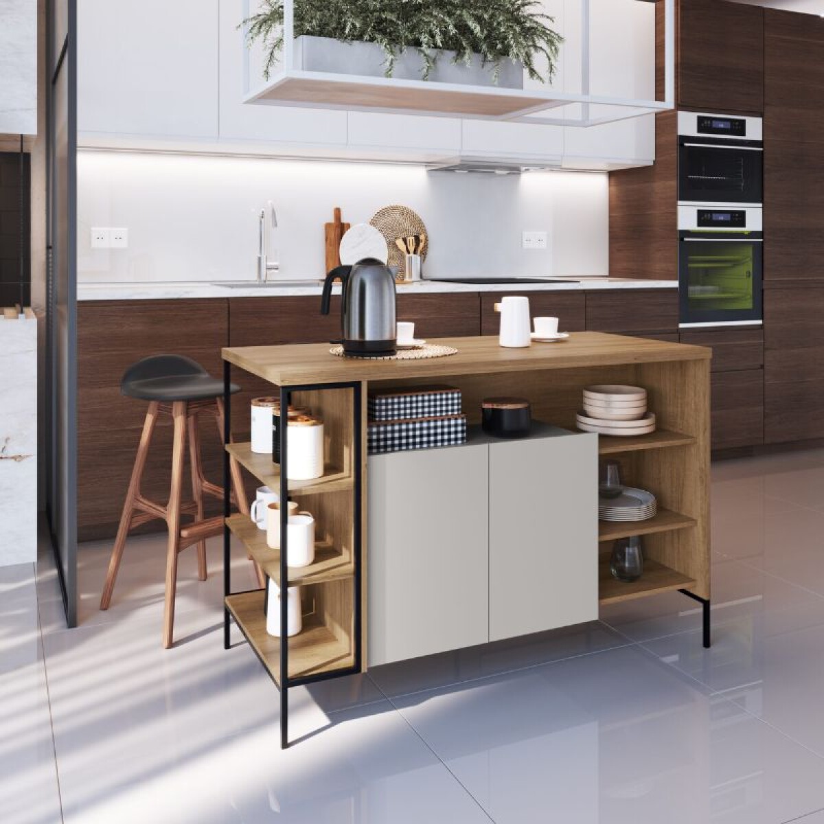ISLA DE COCINA 1.31 X 60 - MIEL/ARENA 