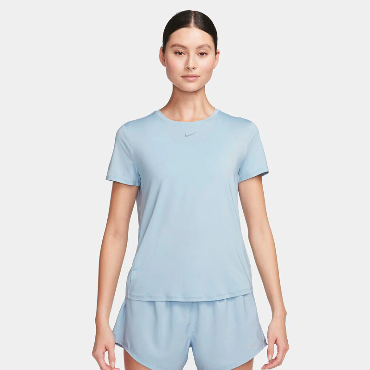 Remera Nike One Classic Dri-Fit Top de Mujer - Azul 