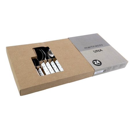 JUEGO CUBIERTOS 24PCS PLASTICO BCO FLOR LITOGRAFIADA MARTINAZZO JUEGO CUBIERTOS 24PCS PLASTICO BCO FLOR LITOGRAFIADA MARTINAZZO