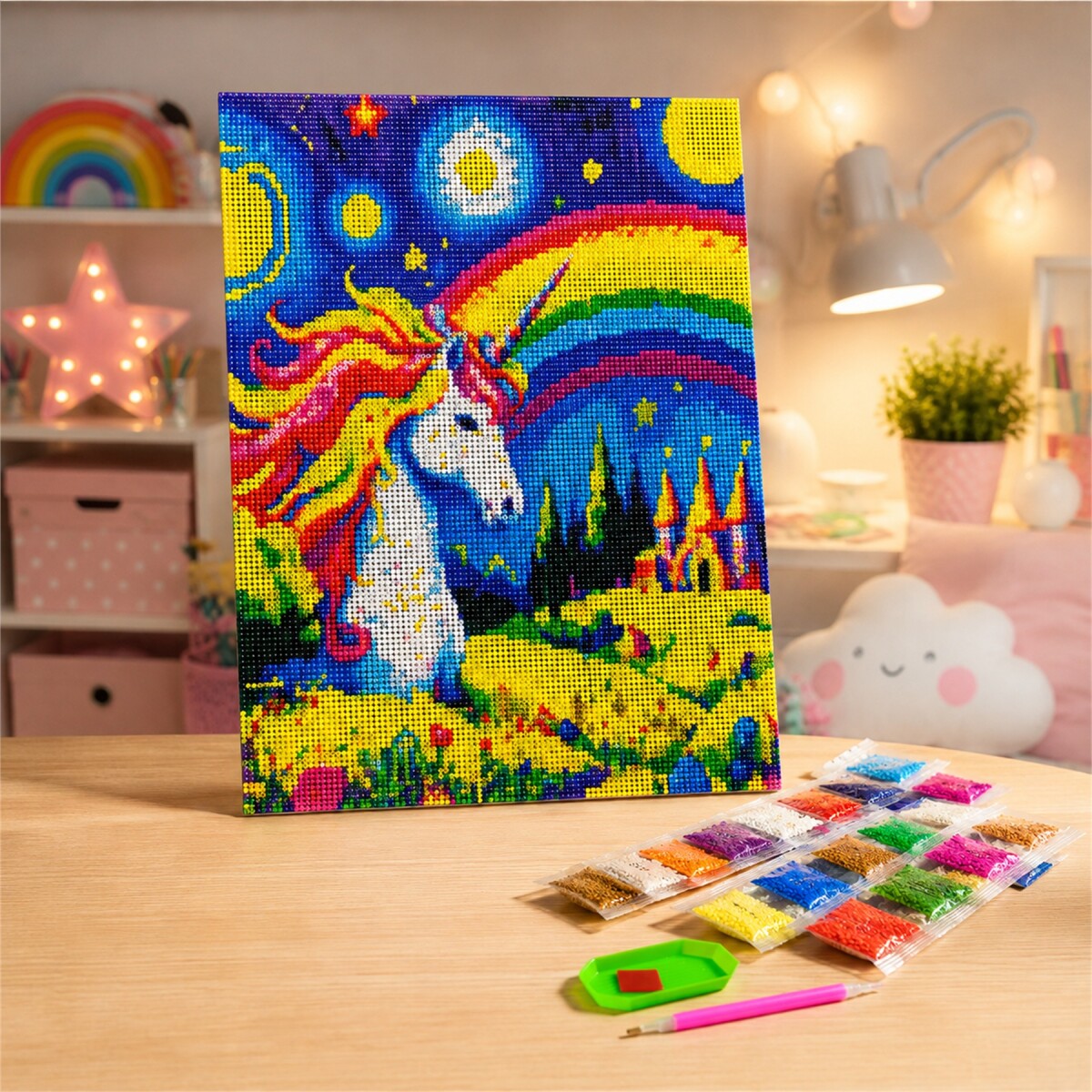 Kit de Pintura Diamante 5D Gatitos 40 x 30 cm - DISENO 4 