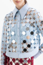 CAMISA MIRRORS Celeste