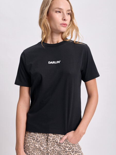 Remera estampa Negro