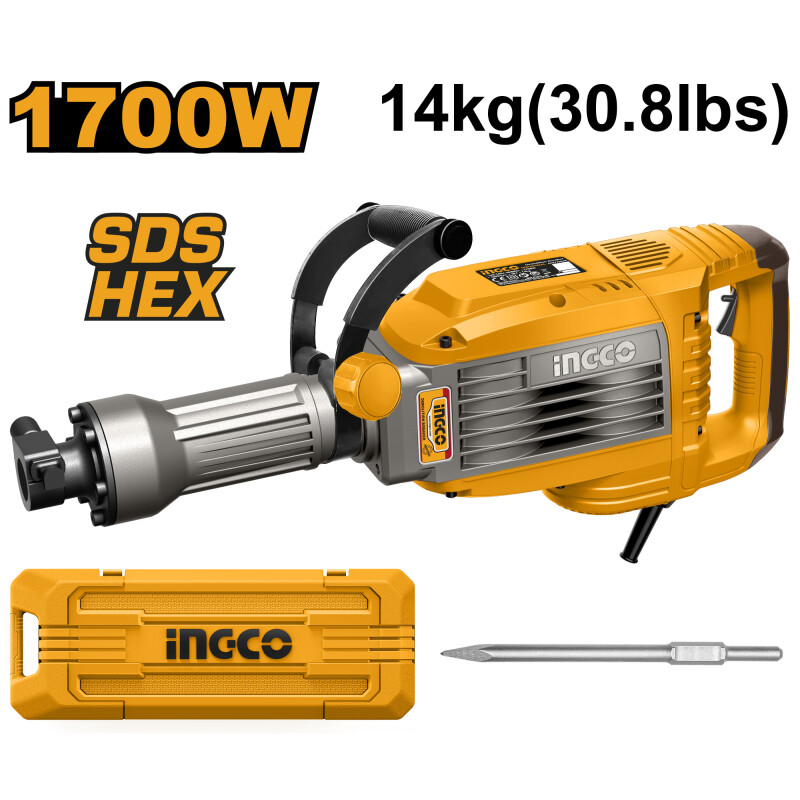 MARTILLO DEMOLEDOR 50J 1700W 14KG SDS MARTILLO DEMOLEDOR 50J 1700W 14KG SDS