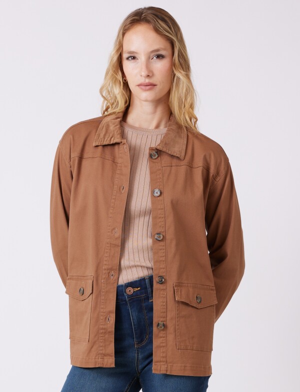Sobrecamisa Bolsillos MARRON