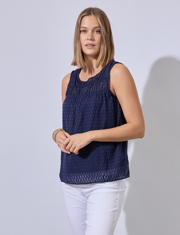 Blusa Gasa Labrada AZUL