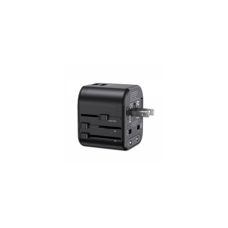 CARGADOR DE VIAJE T55 12W USAMS NEGRO