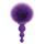 Plug Anal Cotton Tails Cola de Conejo con Cuentas Violeta