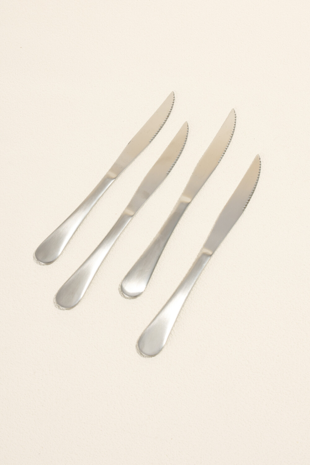 Cuchillo Olivo Set 4 Un. Plateado Color Unico