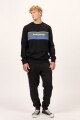 SWEATER GRID CREW J-negro