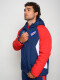 CAMPERA CRAFTED Nacional Hombre Azul Marino, Rojo, Blanco
