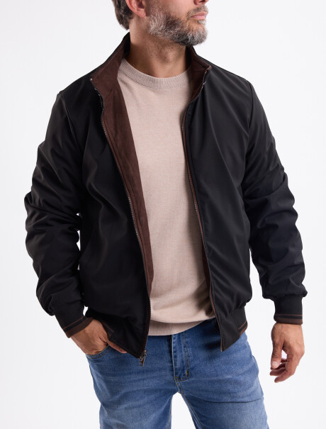 Campera reversible suede marron