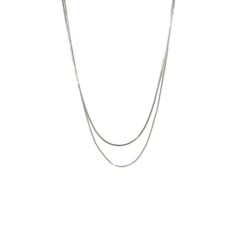 Cadena Combinada Valenciana/Cola de Raton - Plata 925 - Sin Piedra - CD3524 sinpiedra