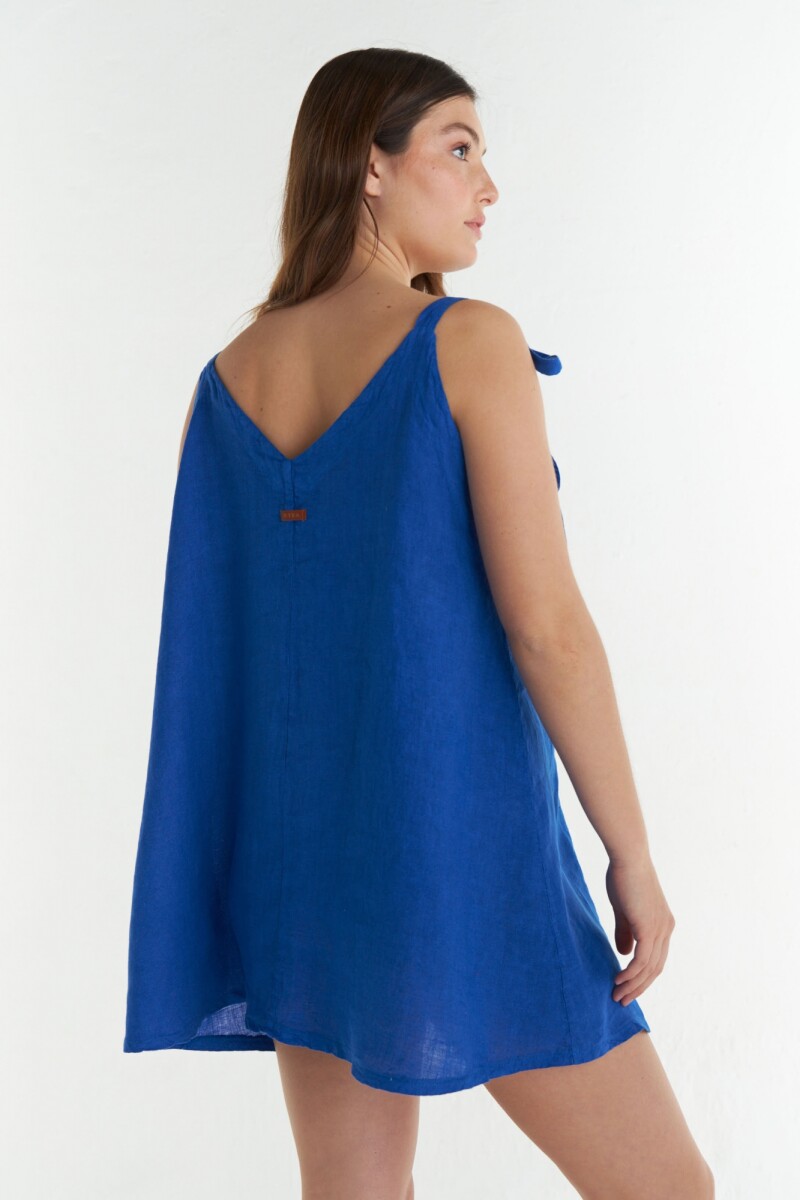 Vestido Palma Azul