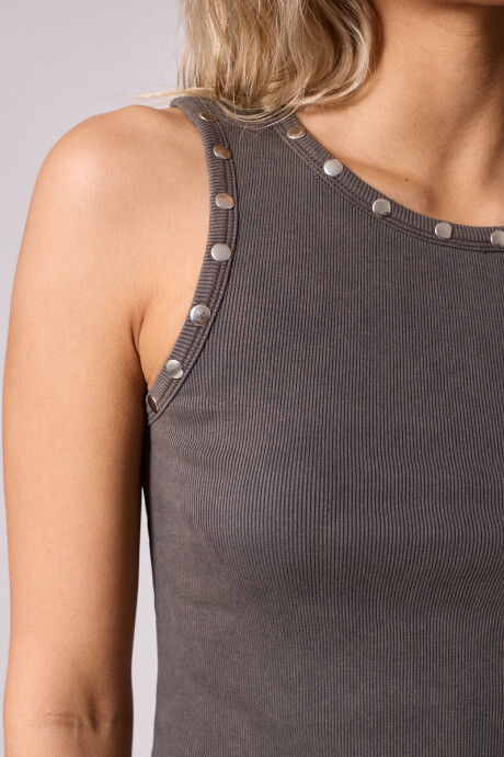 TOP SELENE DIXIE Gris Oscuro