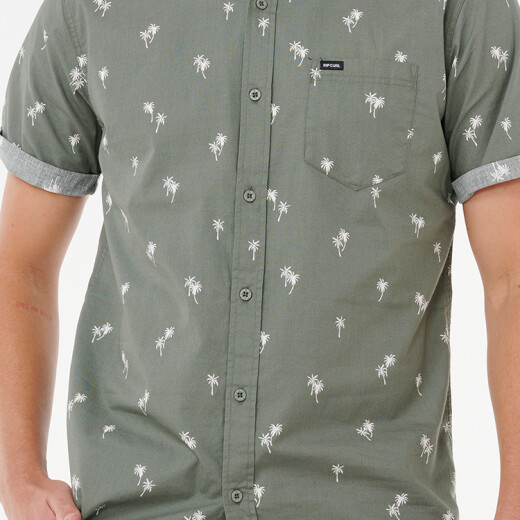 Camisa Rip Curl Paradise Palms - Verde Camisa Rip Curl Paradise Palms - Verde