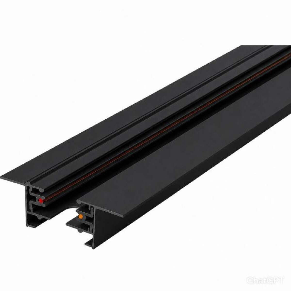 RIEL ELECTRIFICADO 2 VIAS EMBUTIR NEGRO 