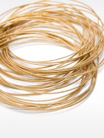 Pulseras Rígidas Entrelazadas dorado
