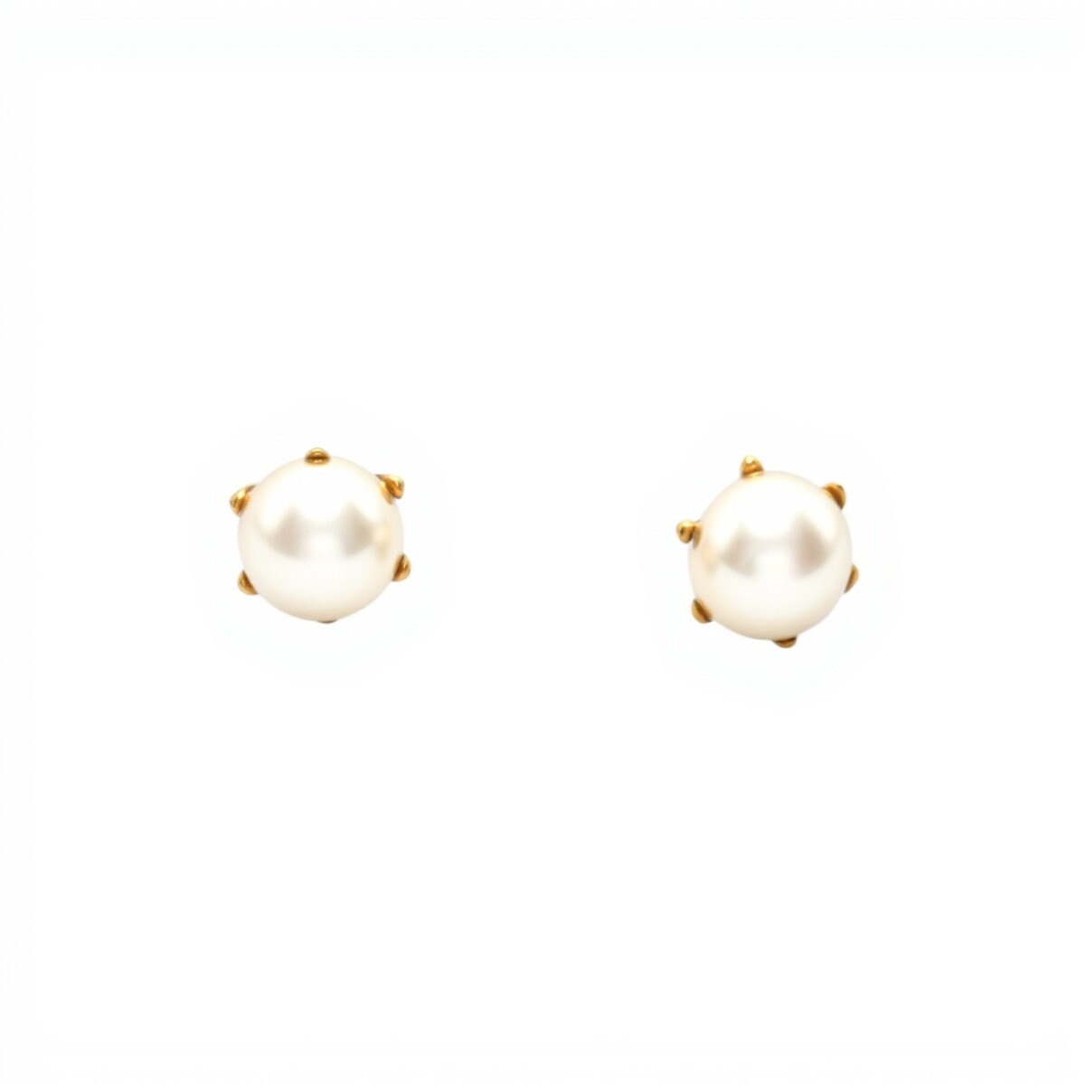 Caravanas Perlas - Oro bajo - Perla española- CA8207 - conperla 