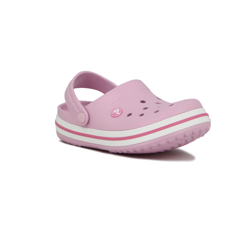 Zuecos Niña Crocs Band Rosa Claro