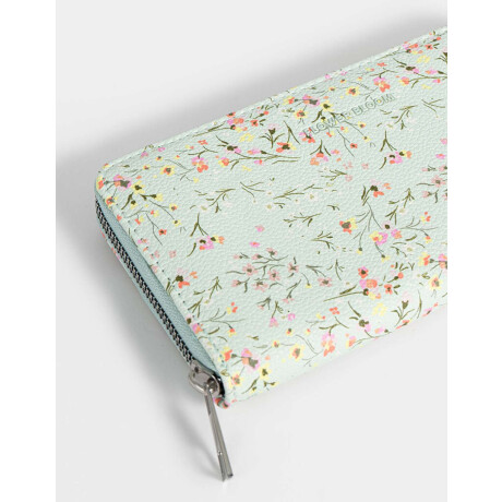 Billetera Fichero Flores Estampado Flores
