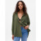 BIG SHIRT - CINCH WAIST BACK DEEP DEPTHS GRN 190413