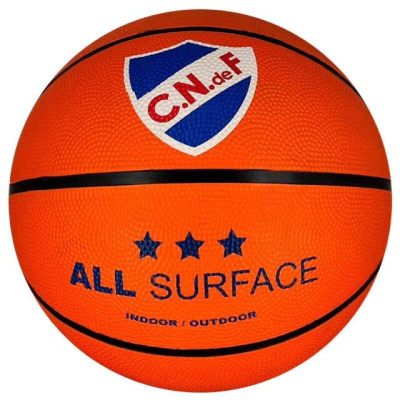 Pelota Nacional Nacional Basket Anaranjado - Negro