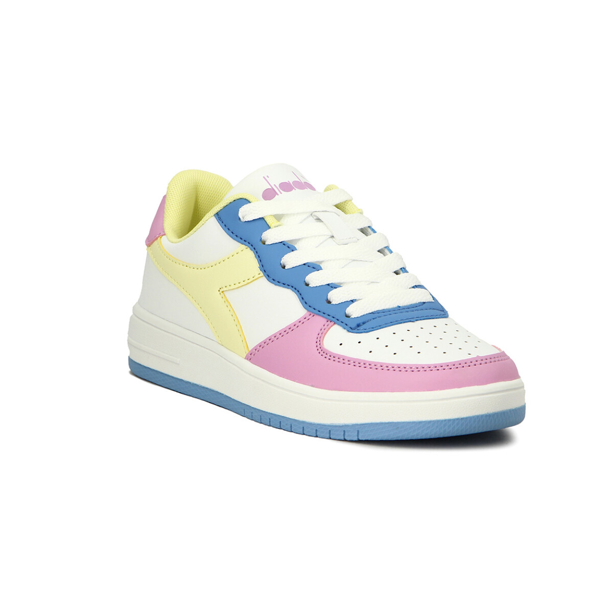 Championes Casuales Mujer Diadora Spitfire - Blanco-rosado 