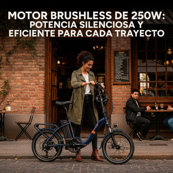 Bicicleta electrica GoGreen Soul Aluminio 250w 8Ah 25km/h Color Negro