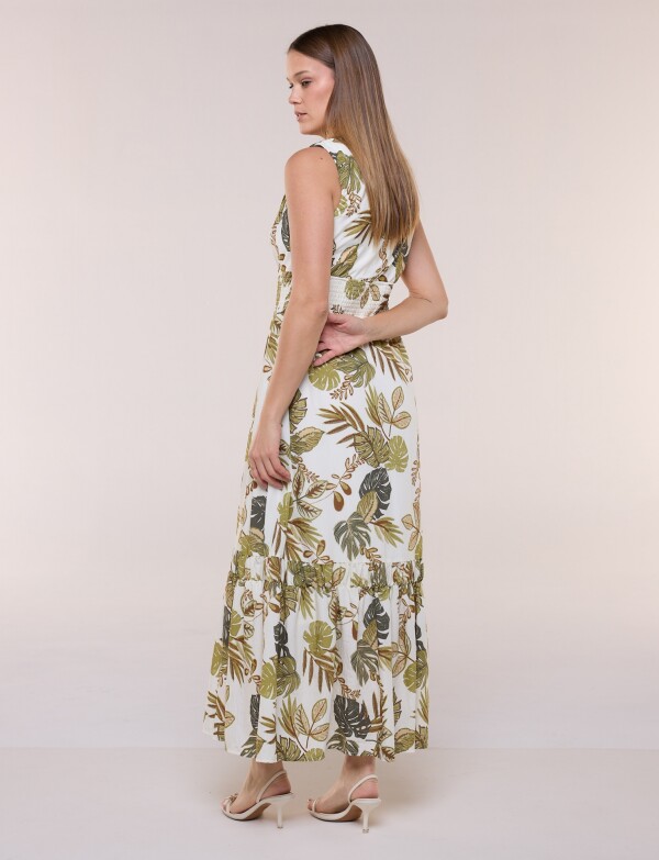 Vestido Maxi Printed MULTI/VERDE