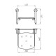 SILLA REBATIBLE PARA DUCHA DE BAÑO REFORZADA BLANCO MATE 000