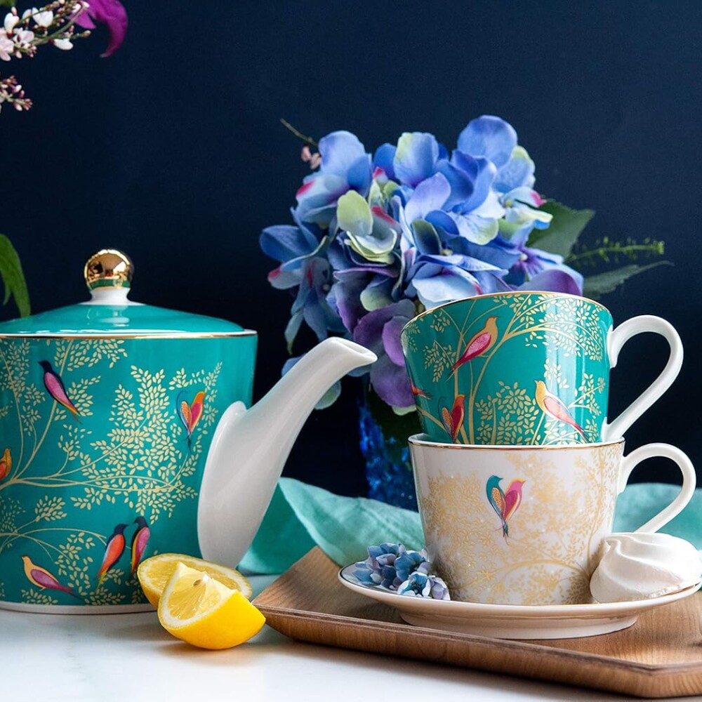 PORTMEIRION S MILLER CHELSEA TAZA DE TE C/ PLATO VERDE PORTMEIRION S MILLER CHELSEA TAZA DE TE C/ PLATO VERDE