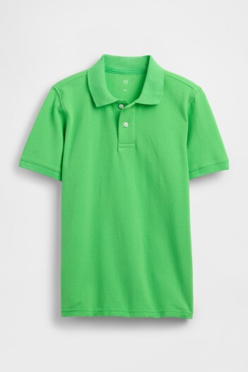 Remera Polo Logo Gap Niño Poison Green 166444Tcx