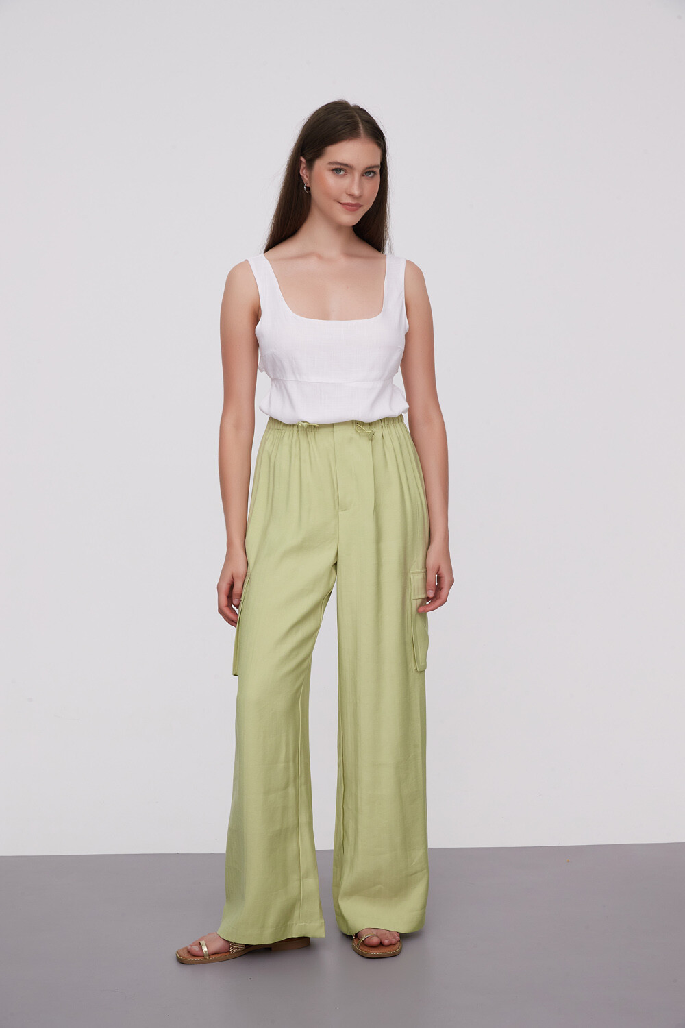 Pantalon Clamie Verde Oliva Claro