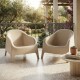 Set de 2 Silla Plastico Skarpo Jardin Liso Taupe