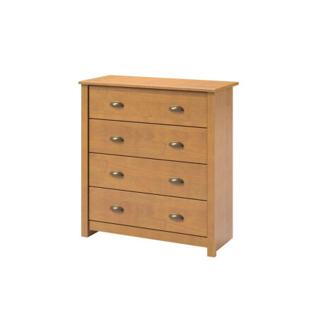 Comoda 4 cajones Madera maciza Linea Colonial Marron