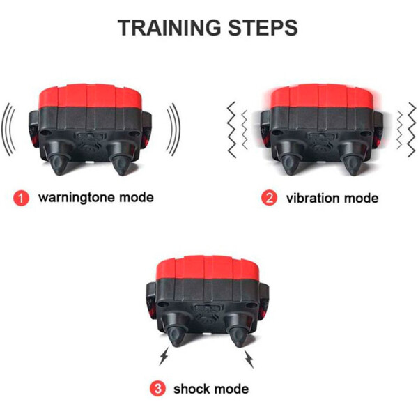 Collar Antiladridos Control Remoto Sumergible Entrenamiento Variante Color Rojo