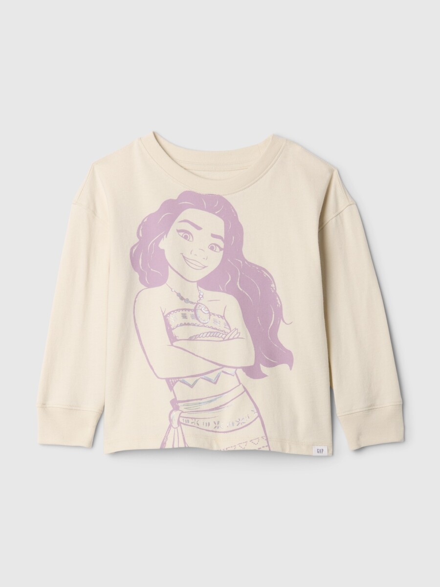 Remera Moana Manga Larga Toddler Niña - Chino 