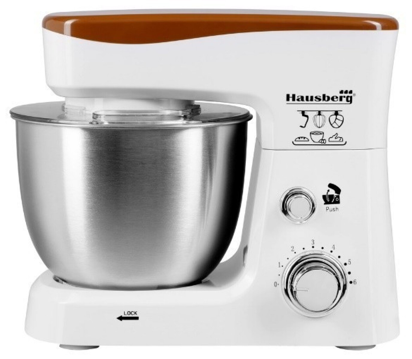 Batidora Planetaria Multimixer 3.5 Lts 700 W Hausberg HB-7625AB 