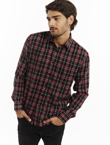 Camisa franela rojo