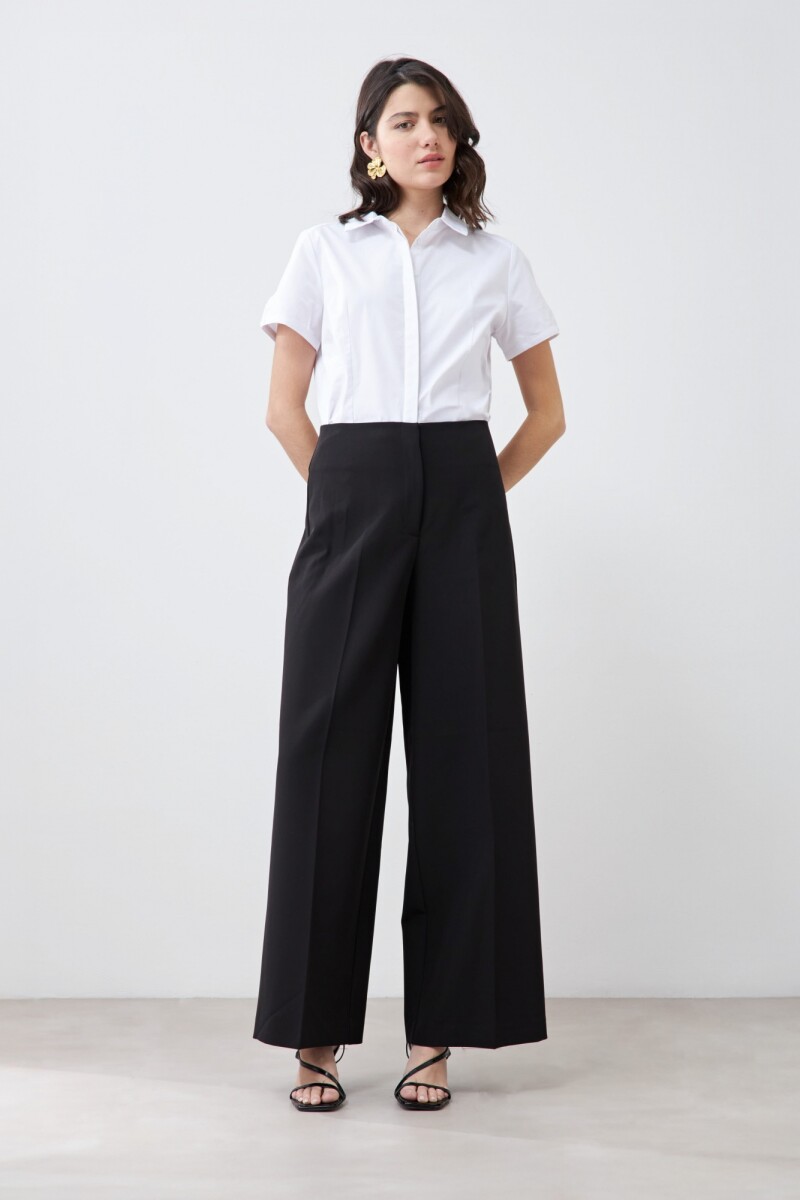 Pantalón sastrero wide leg negro
