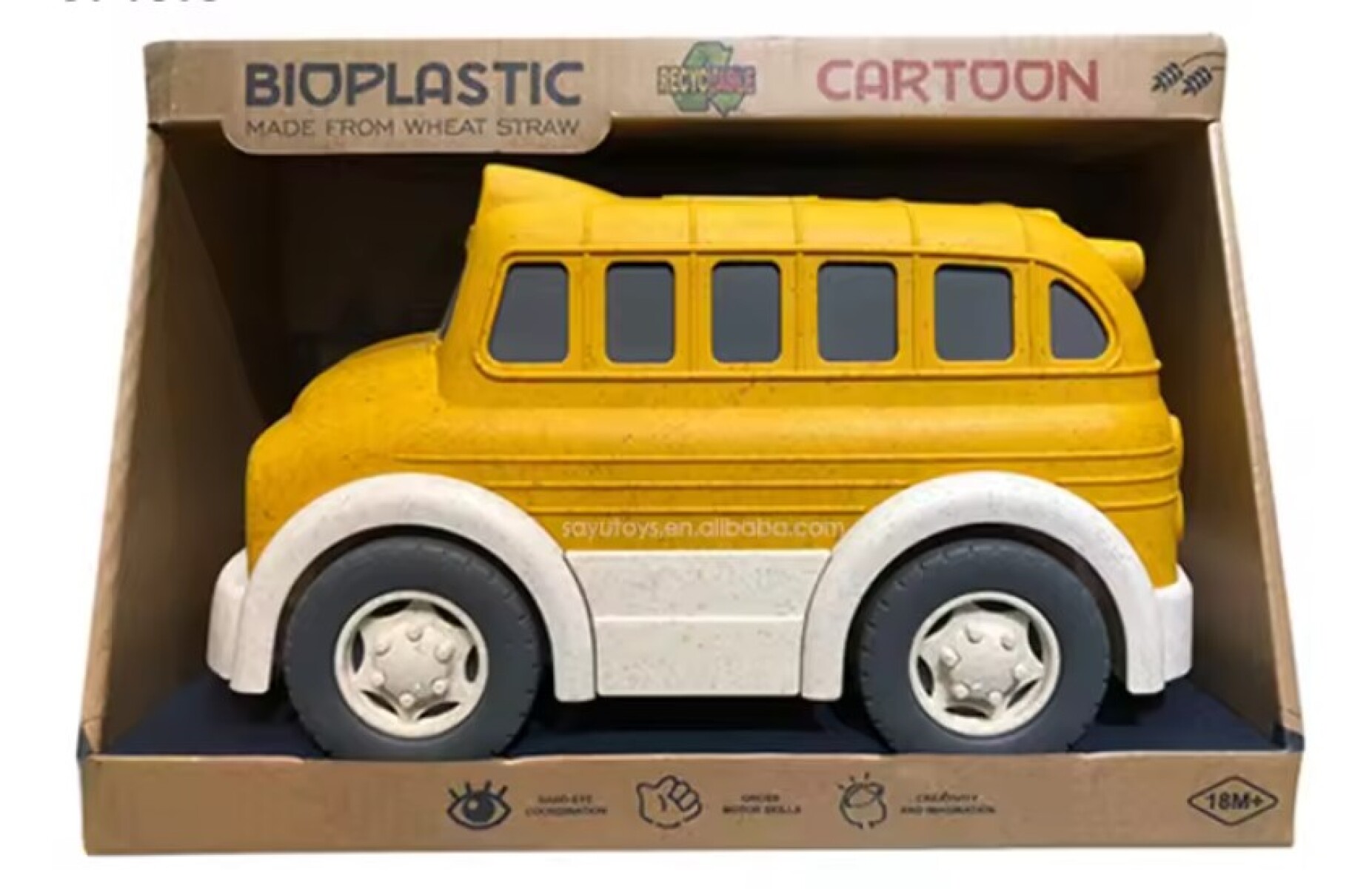 Juguete Autobús Escolar Bioplástico 