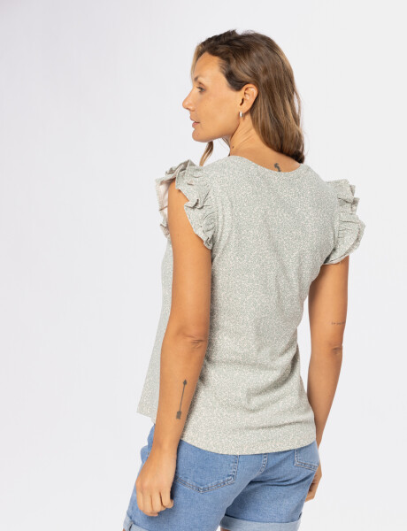 REMERA ESTAMPADA Beige