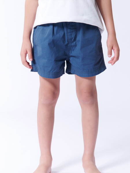 Short de baño algodón Azul