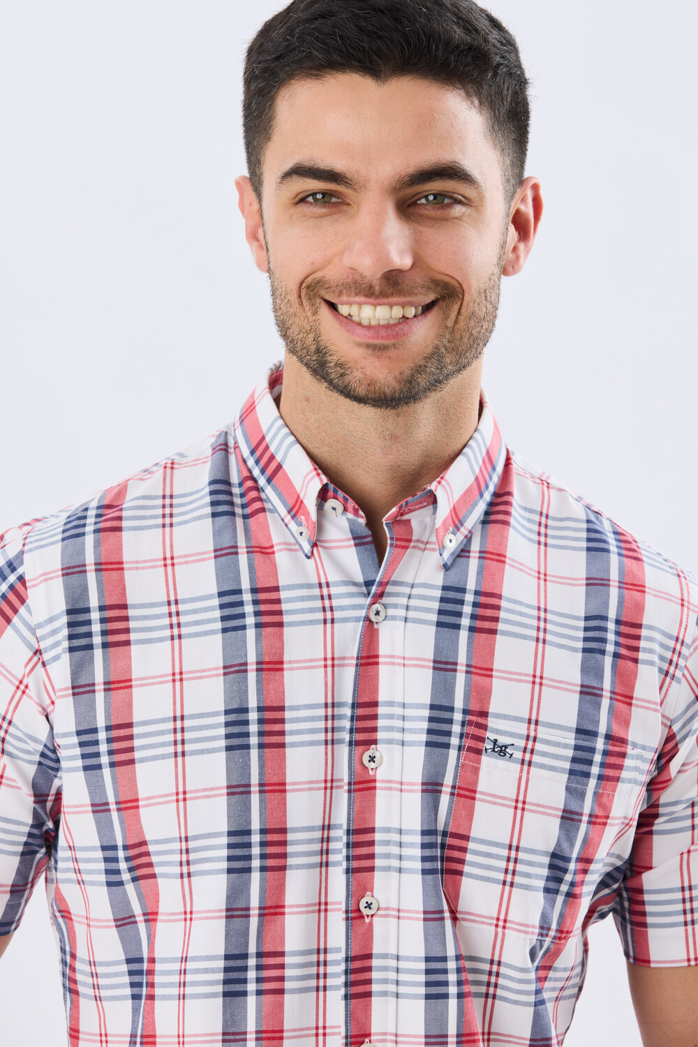 CAMISA SPORT CUADROS Rojo