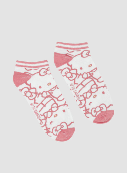 Medias cortas hello kitty rosa Rosa coral
