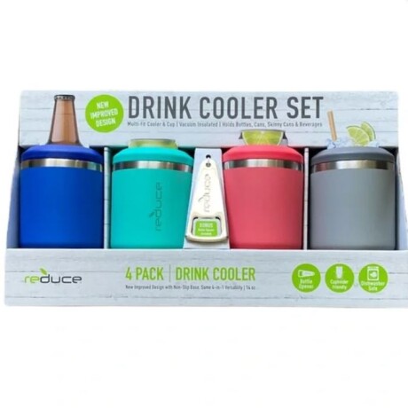 Set x4 vaso térmico para botella o lata Set x4 vaso térmico para botella o lata