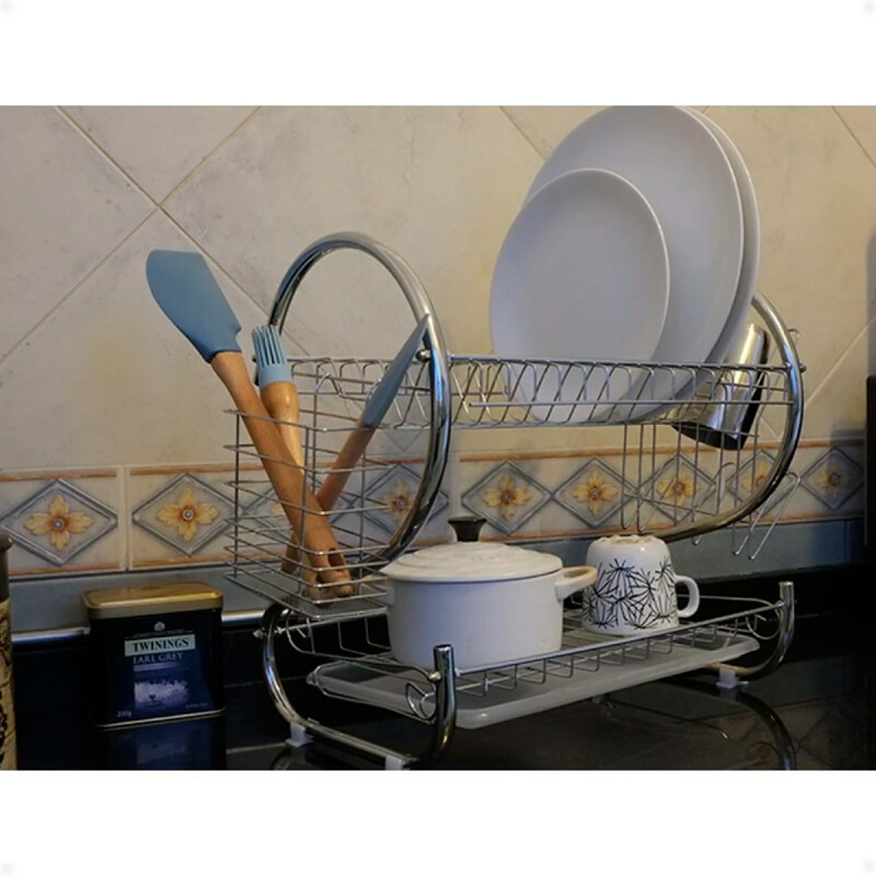 Escurridor de Platos Para Cocina de Dos Niveles Escurridor de Platos Para Cocina de Dos Niveles