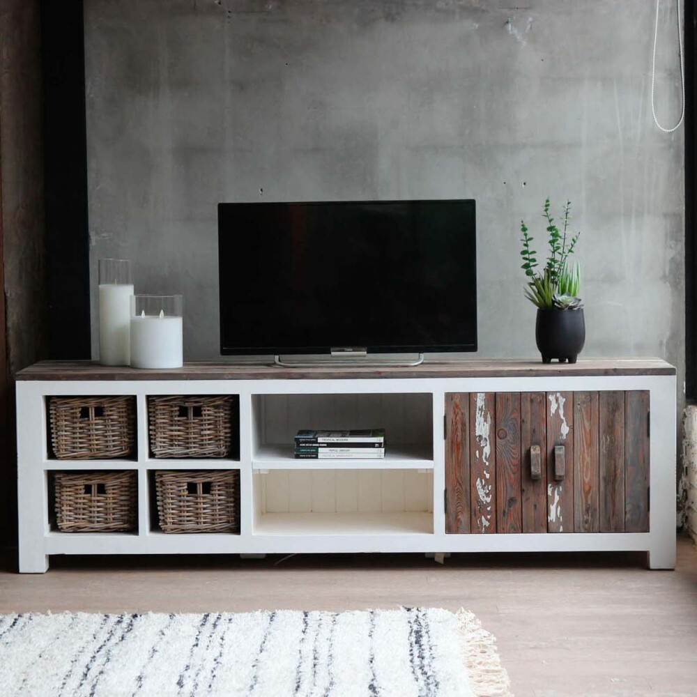 RACK MADERA BLANCO AIM