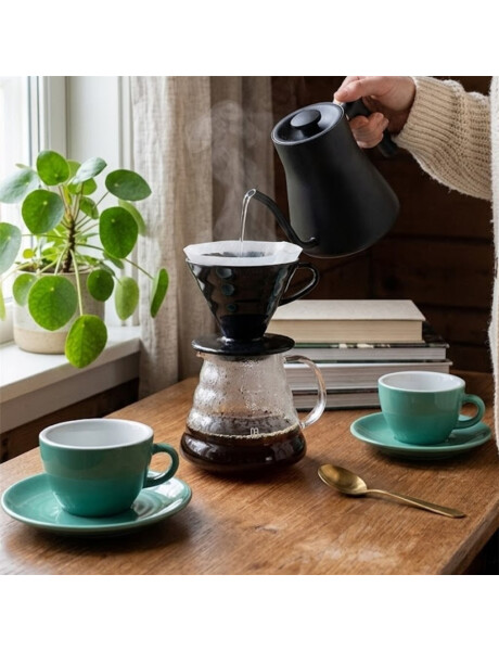 TAZA DE CAFE 180ML CON PLATO PORCELAN ESPECIAL VERDE AGUA SELECTA TAZA DE CAFE 180ML CON PLATO PORCELAN ESPECIAL VERDE AGUA SELECTA