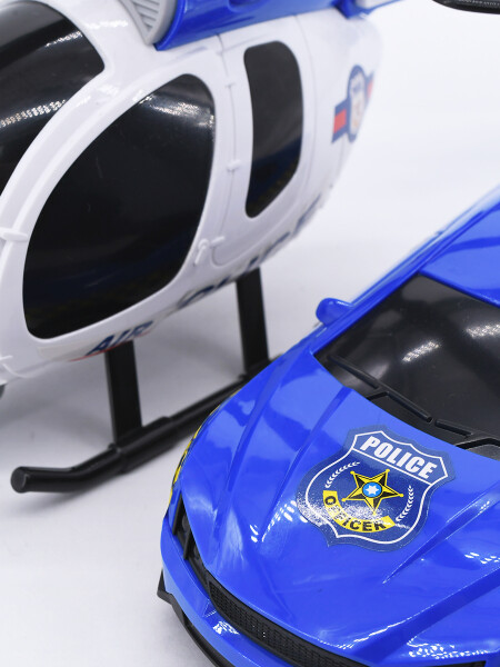 HELICOPTERO POLICE AZUL